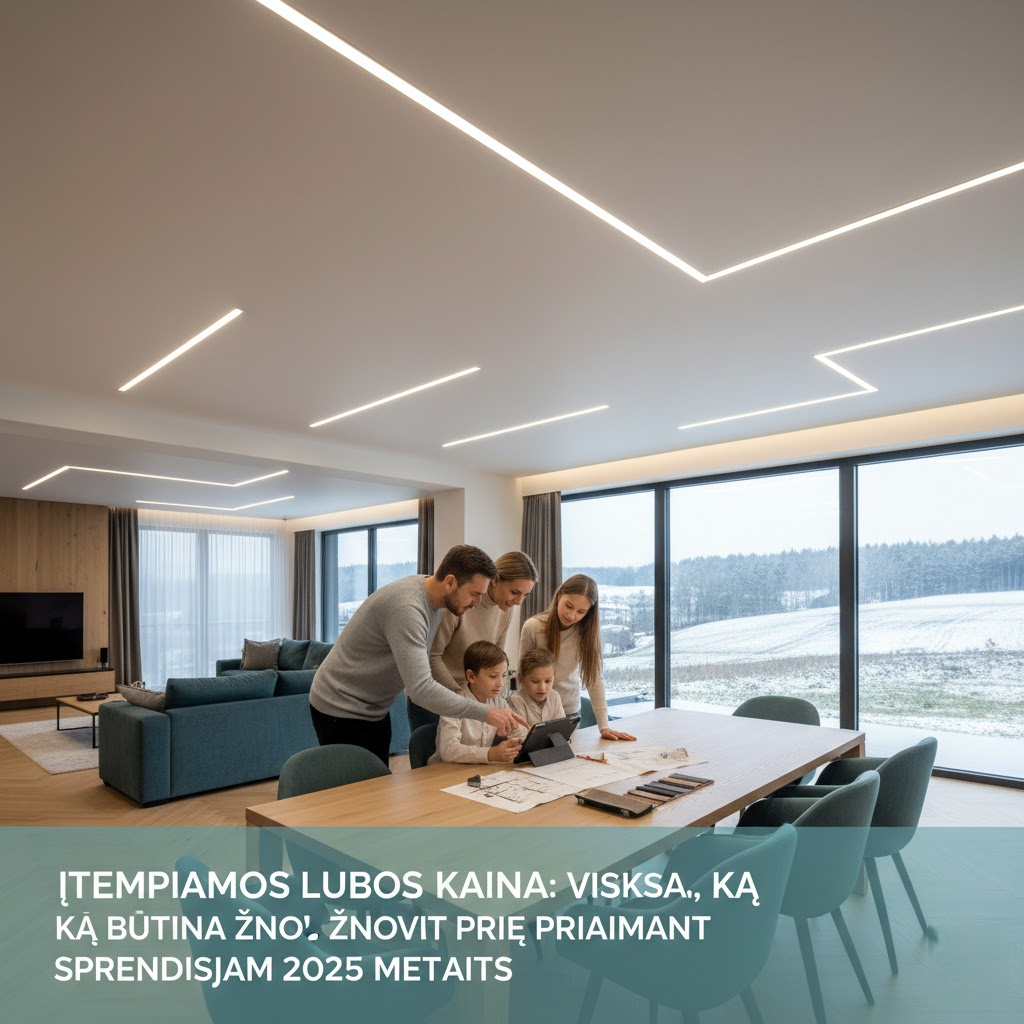 Įtempiamos Lubos Kaina: Viskas, Ką Būtina Žinoti Prieš Priimant Sprendimą 2025 Metais