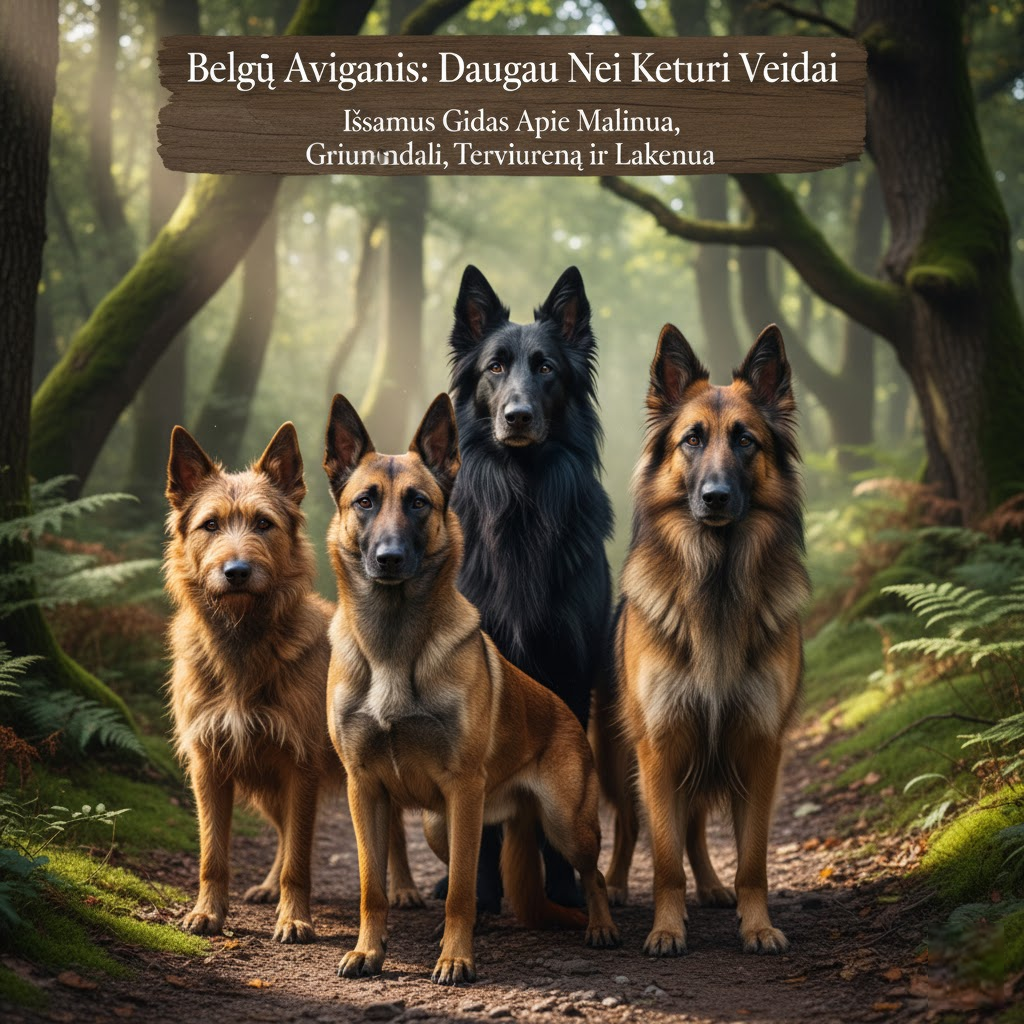 Belgų Aviganis: Daugiau Nei Keturi Veidai. Išsamus Gidas Apie Malinua, Griunendalį, Terviureną ir Lakenua