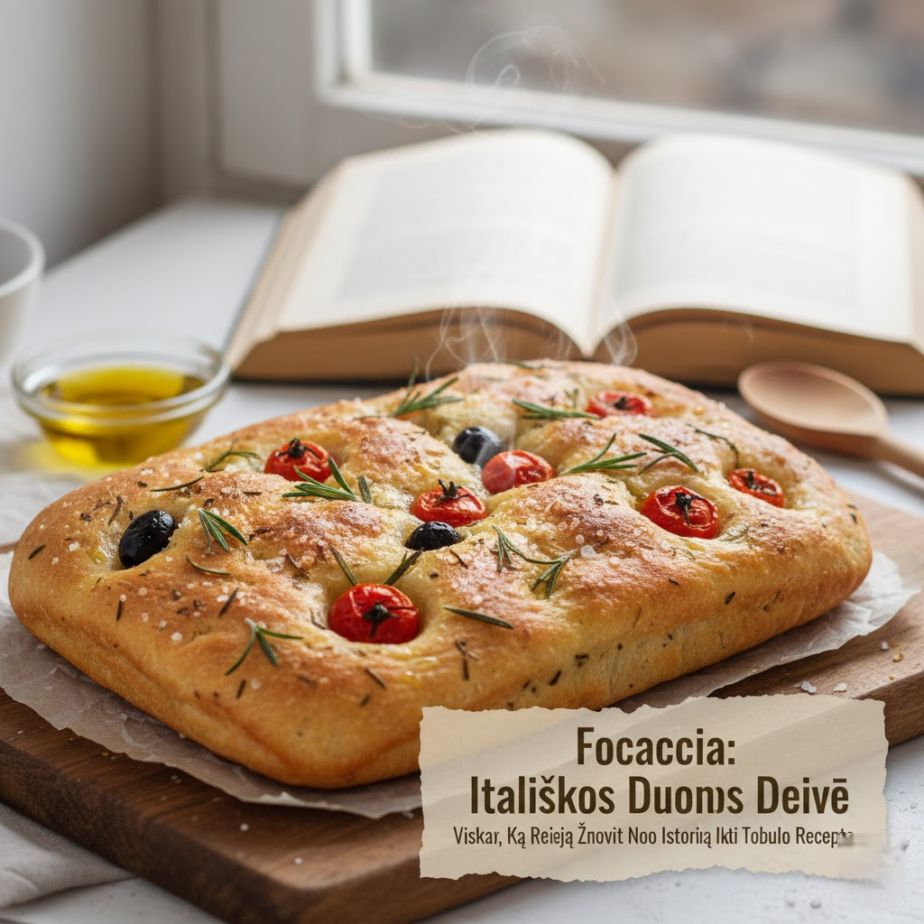 Focaccia: Itališkos Duonos Deivė – Viskas, Ką Reikia Žinoti Nuo Istorijos Iki Tobulo Recepto