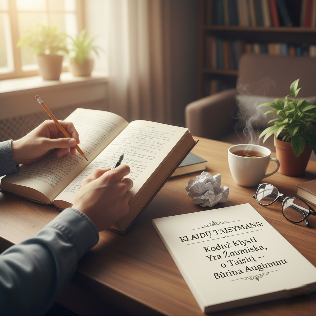 Klaidų Taisymas: Kodėl Klysti Yra Žmogiška, o Taisyti – Būtina Augimui