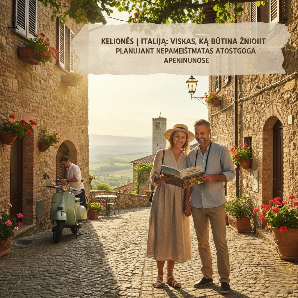 Kelionės į Italiją: Viskas, Ką Būtina Žinoti Planuojant Nepamirštamas Atostogas Apeninuose