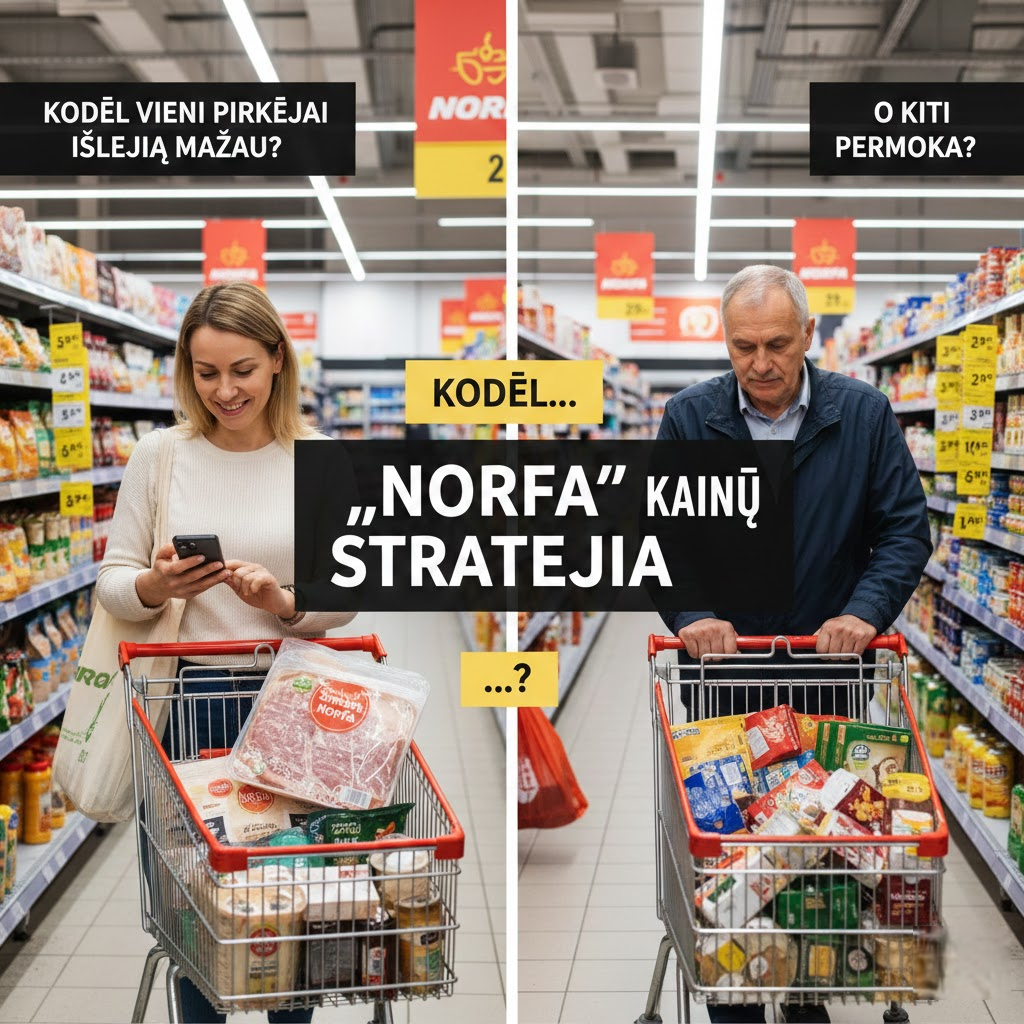 „Norfa“ kainų strategija: kodėl vieni pirkėjai išleidžia mažiau, o kiti permoka?