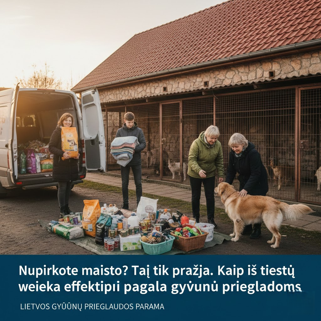 Nupirkote maisto? Tai tik pradžia. Kaip iš tiesų veikia efektyvi pagalba gyvūnų prieglaudoms
