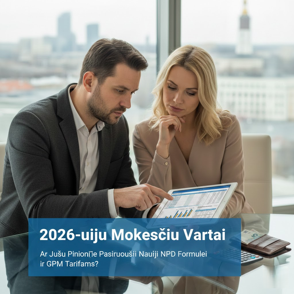 2026-ųjų Mokesčių Vartai: Ar Jūsų Piniginė Pasiruošusi Naujai NPD Formulei ir GPM Tarifams?