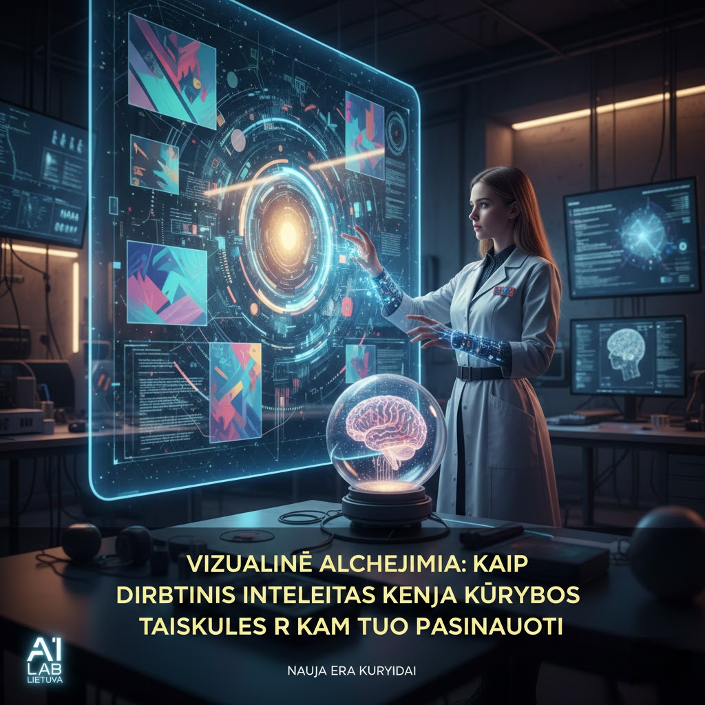 Vizualinė Alchemija: Kaip Dirbtinis Intelektas Keičia Kūrybos Taisykles ir Kaip Tuo Pasinaudoti