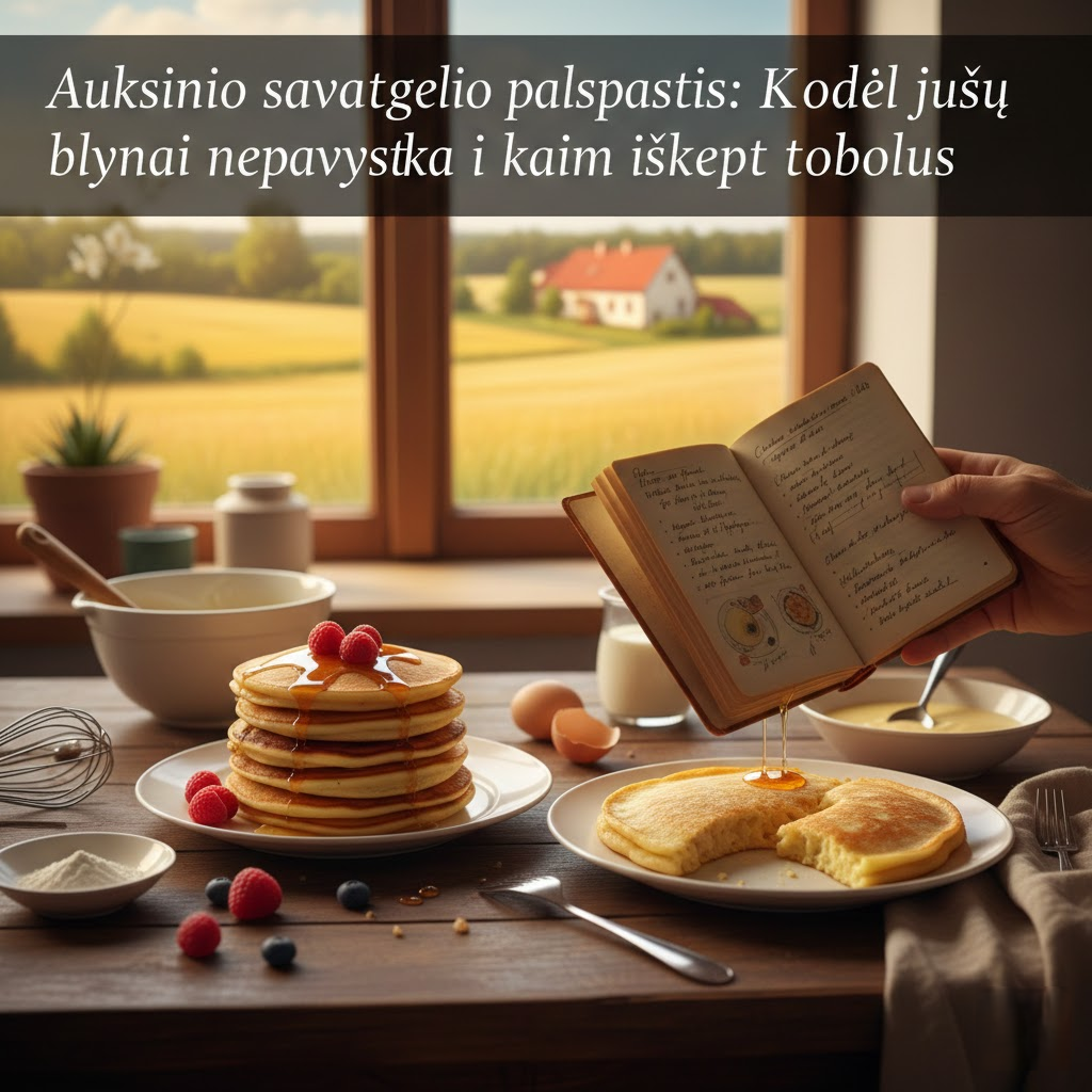 Auksinio savaitgalio paslaptis: Kodėl jūsų blynai nepavyksta ir kaip iškepti tobulus