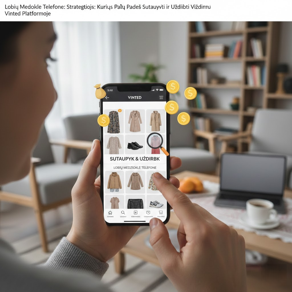 Lobių Medžioklė Telefone: Strategijos, Kurios Padės Sutaupyti ir Uždirbti Vinted Platformoje
