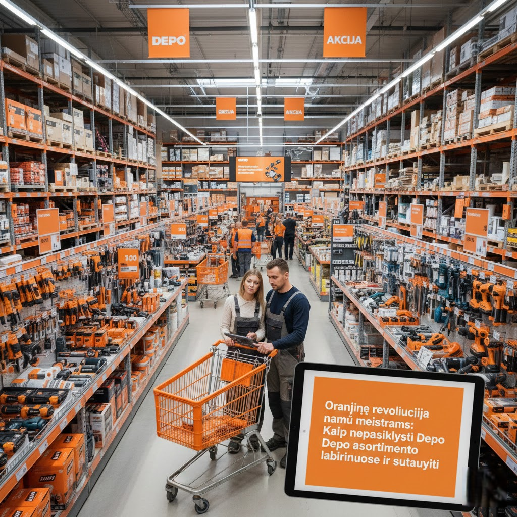 Oranžinė revoliucija namų meistrams: Kaip nepasiklysti Depo asortimento labirintuose ir sutaupyti