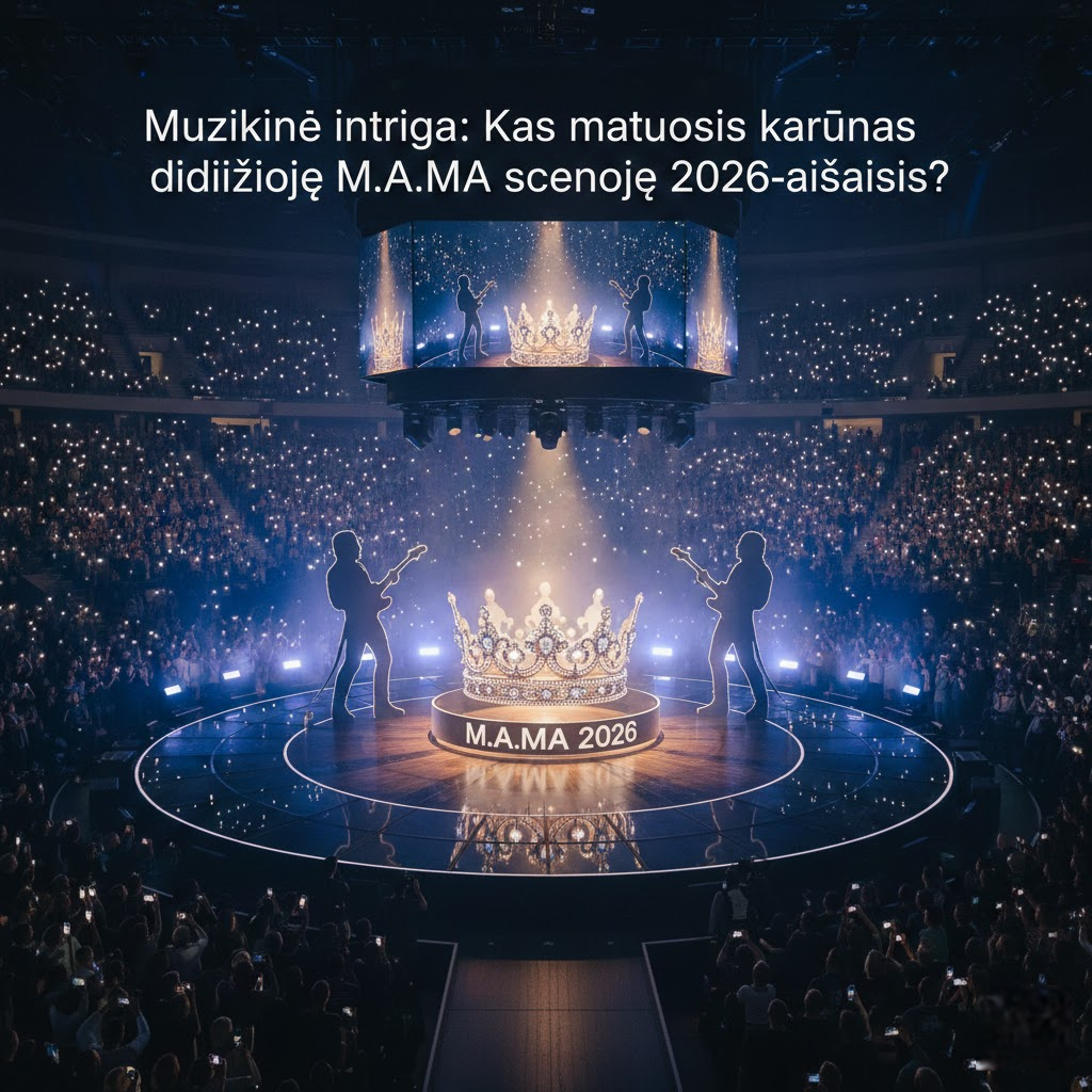 Muzikinė intriga: Kas matuosis karūnas didžiojoje M.A.M.A scenoje 2026-aisiais?
