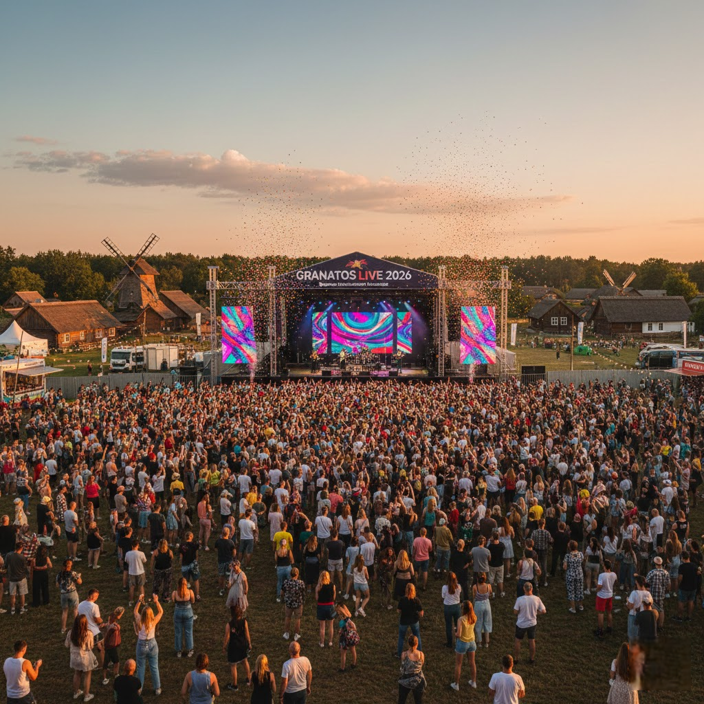 Vasaros kulminacija Rumšiškėse: ko tikėtis iš Granatos Live 2026 festivalio?