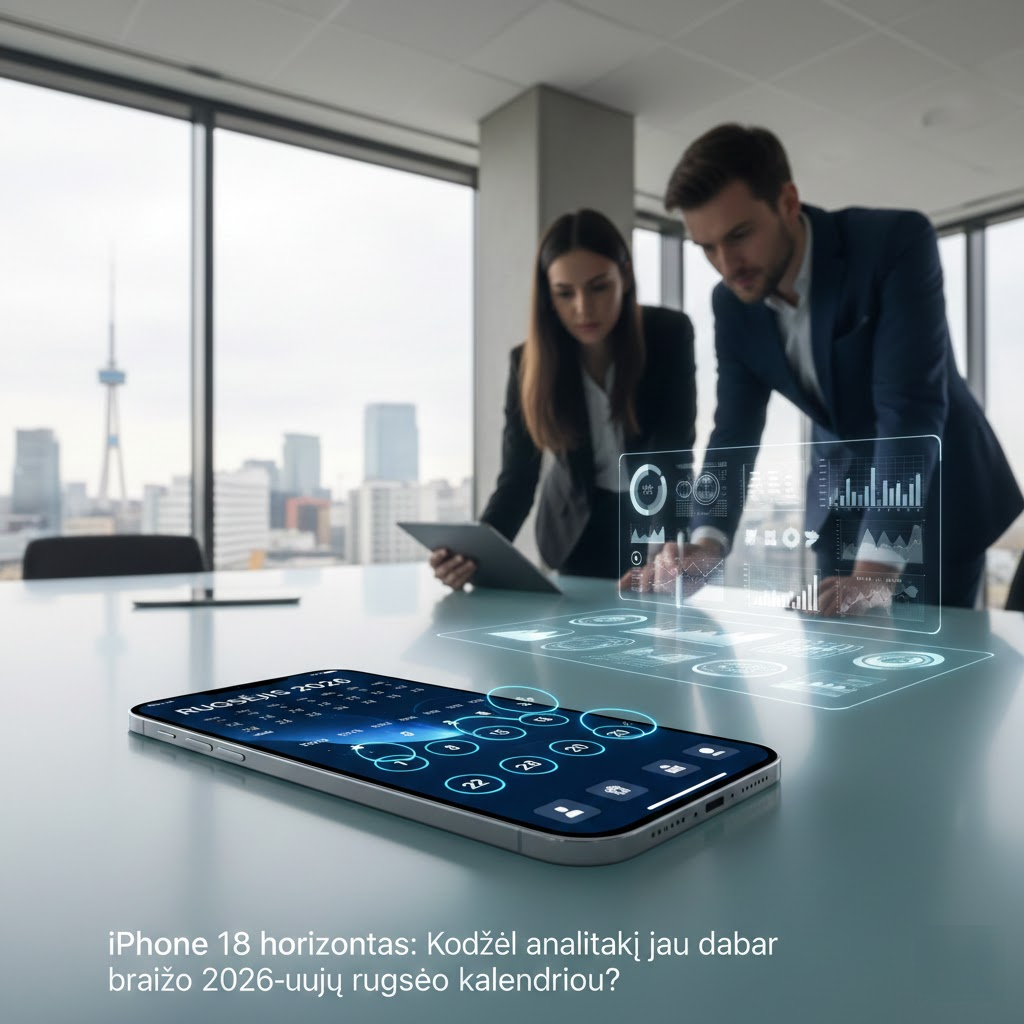 iPhone 18 horizontas: Kodėl analitikai jau dabar braižo 2026-ųjų rugsėjo kalendorių?