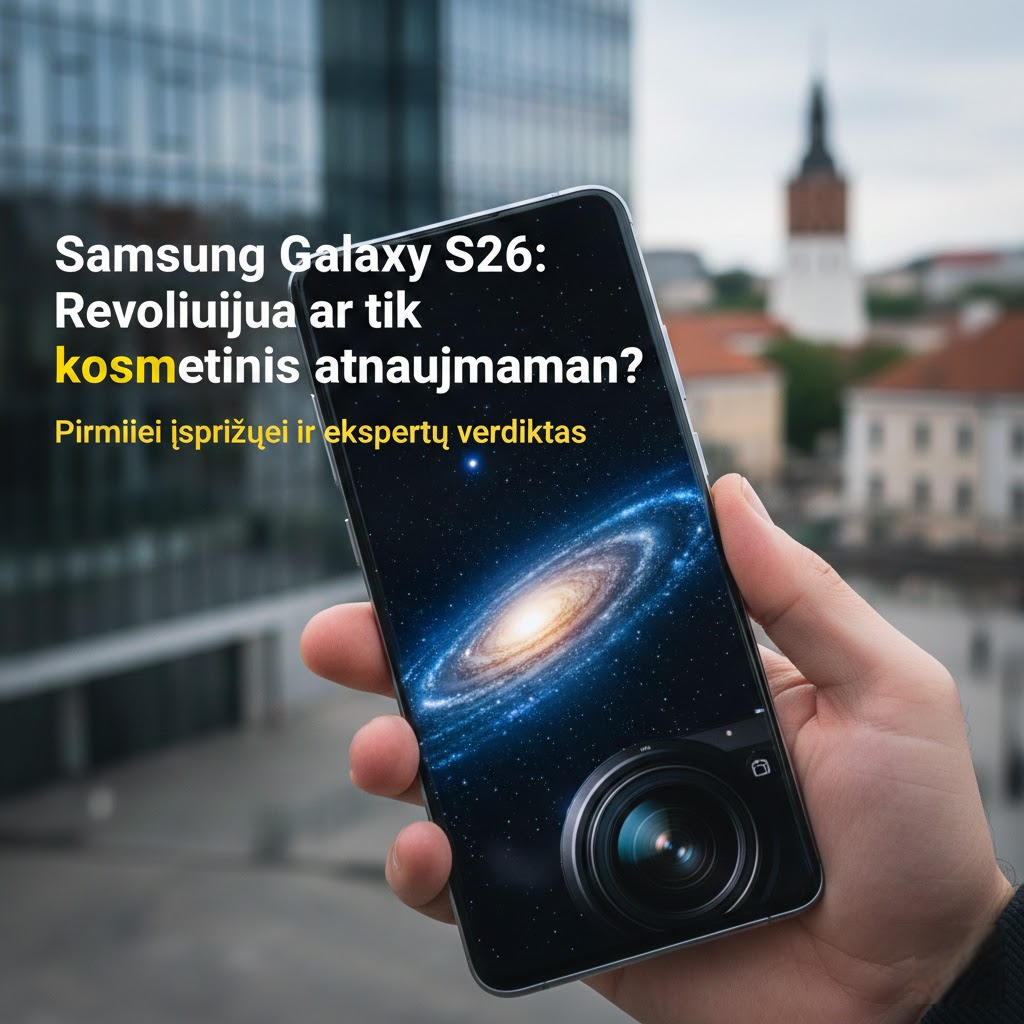 Samsung Galaxy S26: Revoliucija ar tik kosmetinis atnaujinimas? Pirmieji įspūdžiai ir ekspertų verdiktas