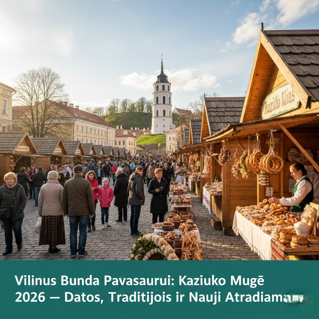 Vilnius Bunda Pavasariui: Kaziuko Mugė 2026 – Datos, Tradicijos ir Nauji Atradimai