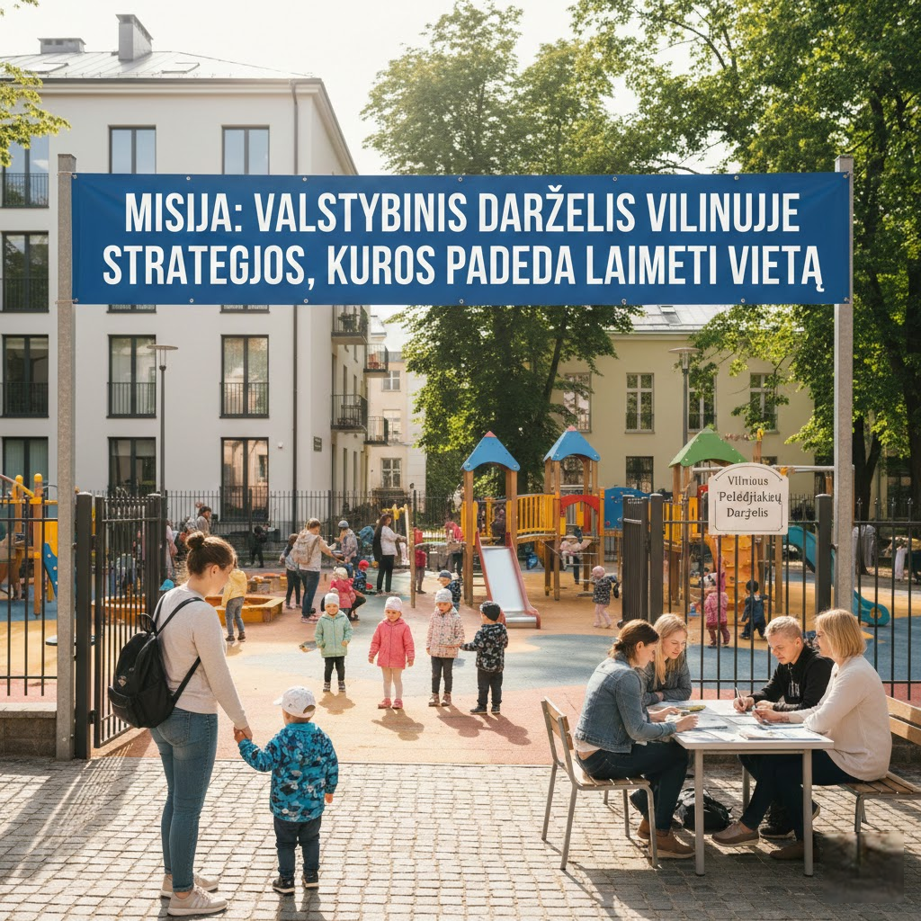 Misija: Valstybinis darželis Vilniuje. Strategijos, kurios padeda laimėti vietą