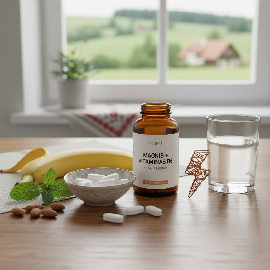 Magnio ir Vitamino B6 Sinergija: Nematomas Skydas Jūsų Nervams ir Energijai