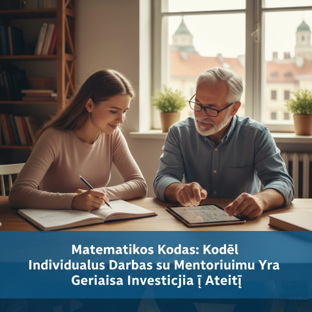 Matematikos Kodas: Kodėl Individualus Darbas su Mentoriumi Yra Geriausia Investicija į Ateitį