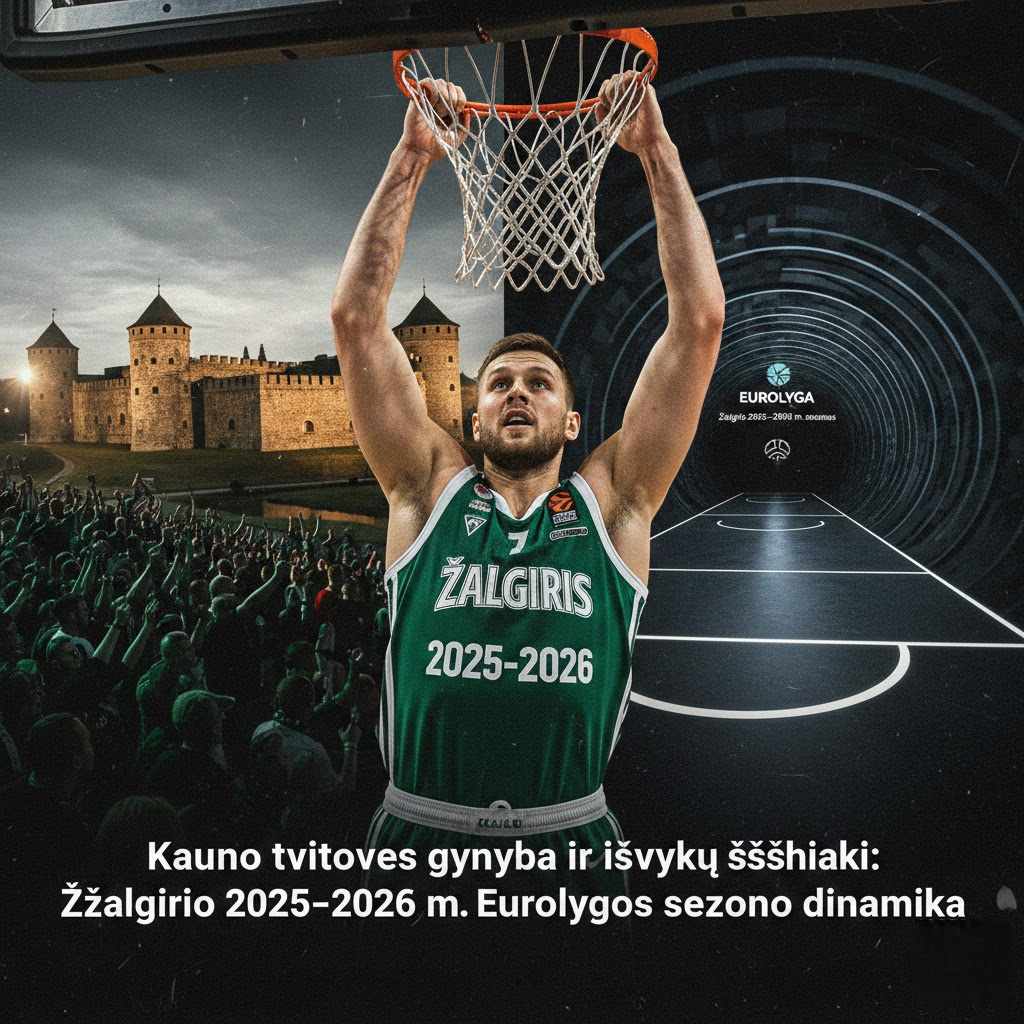 Kauno tvirtovės gynyba ir išvykų iššūkiai: Žalgirio 2025–2026 m. Eurolygos sezono dinamika