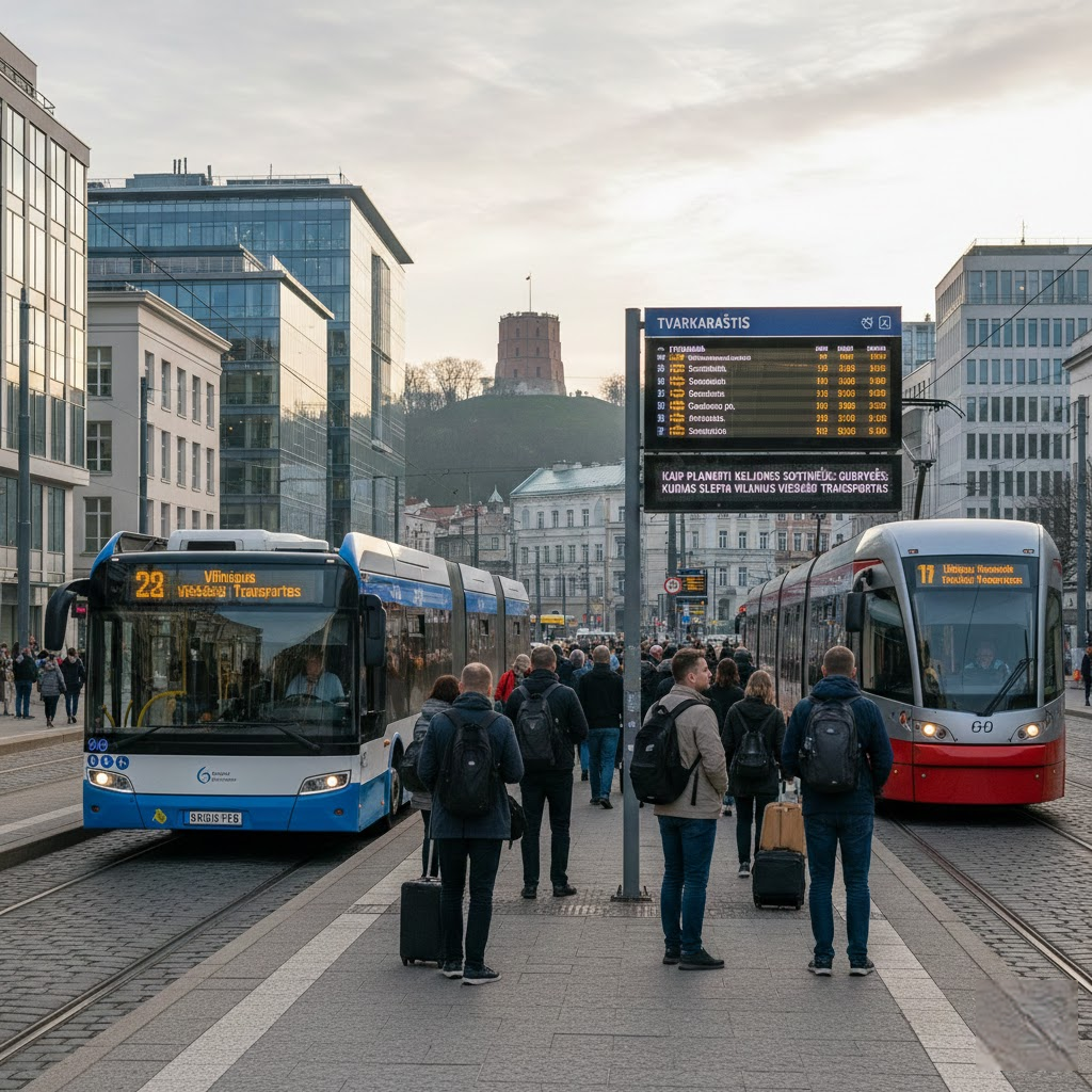 Kaip planuoti keliones sostinėje: Gudrybės, kurias slepia Vilniaus viešasis transportas ir jo tvarkaraštis