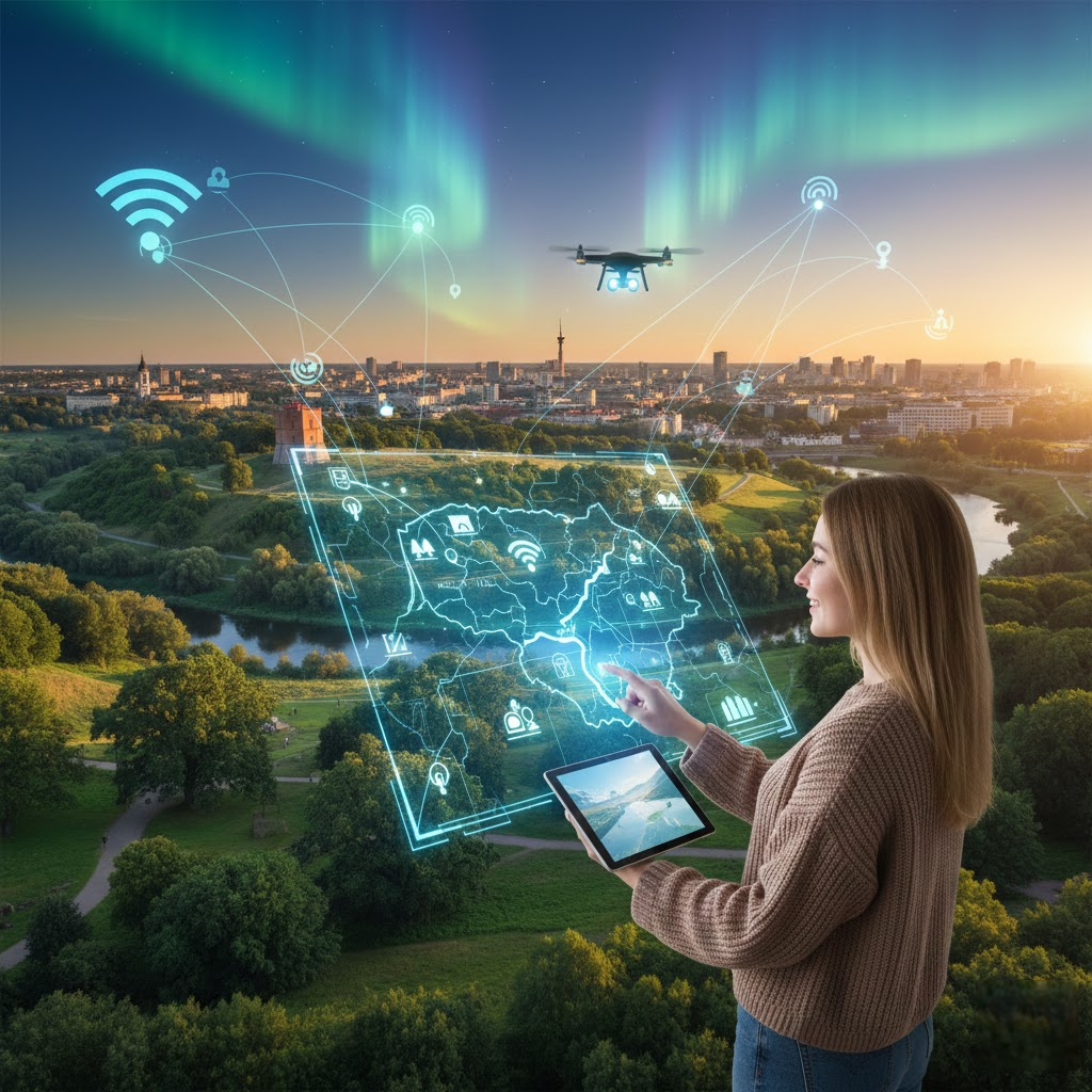 Lietuvos žemėlapis skaitmeniniame amžiuje: kur susitinka istorija, technologijos ir gamta