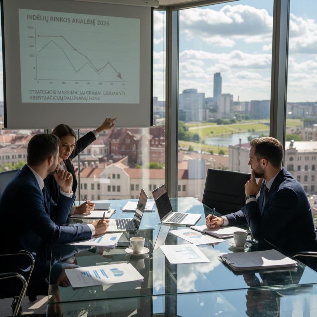 Indėlių rinkos analizė 2026: Strategijos maksimaliai grąžai užtikrinti krentančių palūkanų fone