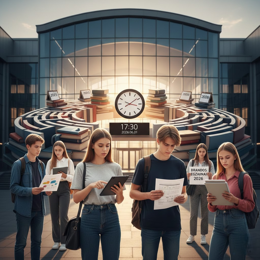 2026-ųjų brandos egzaminų maratonas: Kaip nepasiklysti datų ir reformų labirinte?