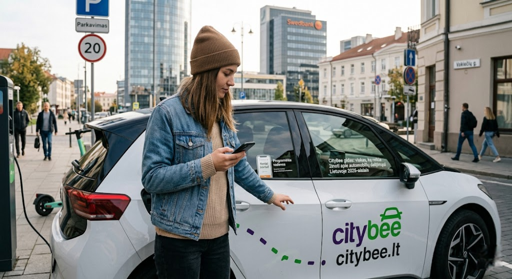 CityBee gidas: viskas, ką reikia žinoti apie automobilių dalijimąsi Lietuvoje 2026-aisiais