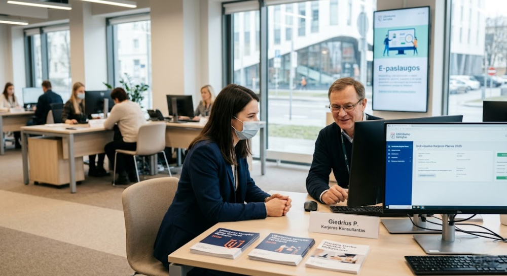 Užimtumo tarnyba 2026 metais: viskas, ką reikia žinoti apie šiuolaikinę „darbo biržą“, išmokas ir karjeros proveržį