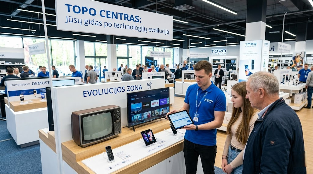 Topo Centras: Daugiau nei technikos parduotuvė – Jūsų gidas po technologijų evoliuciją